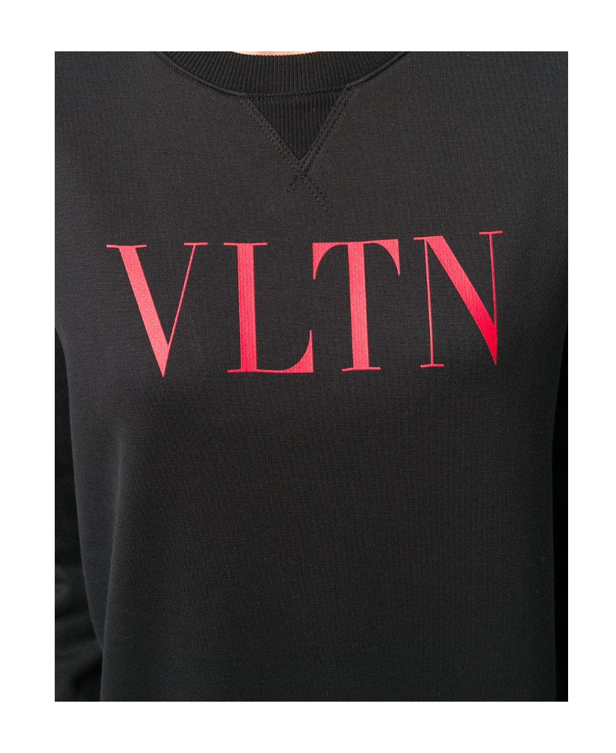 Valentino Logo Sweater In Black