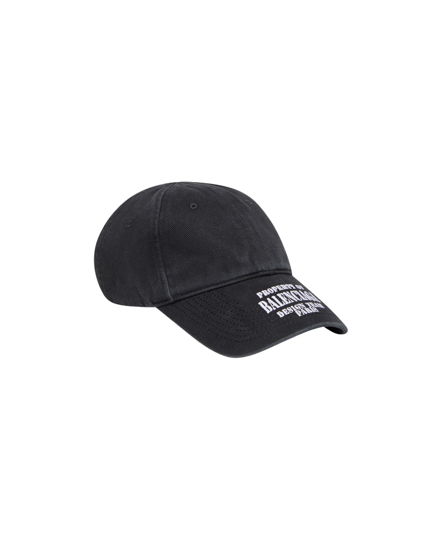 Balenciaga Property Of Baseball Cap In Black