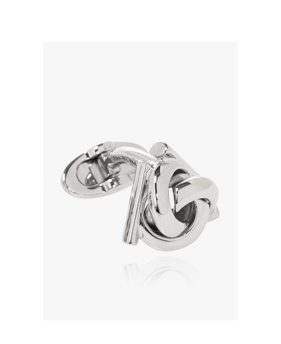 Ferragamo Logo Cufflink In White