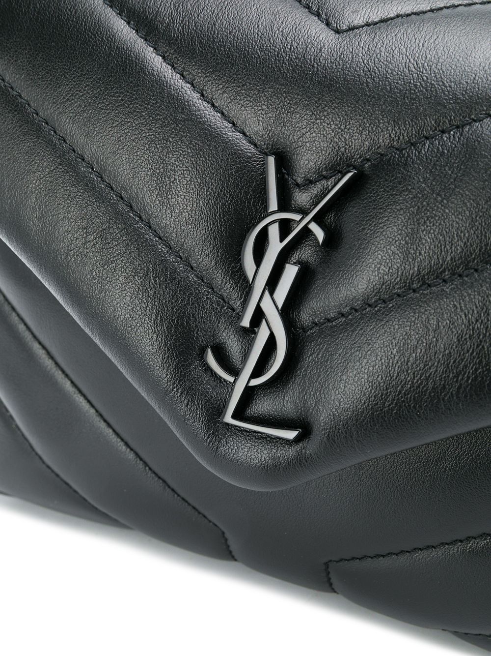 Shop Saint Laurent Toy Lou Lou Matelassé Y Bag In Black