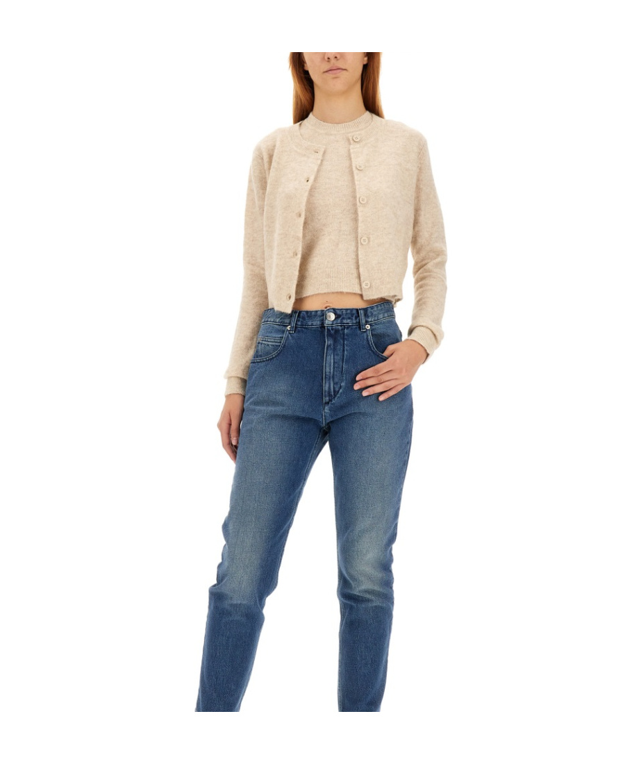 ISABEL MARANT ÉTOILE ISABEL MARANT ÉTOILE BUTTONED STRAIGHT HEM KNITTED CARDIGAN