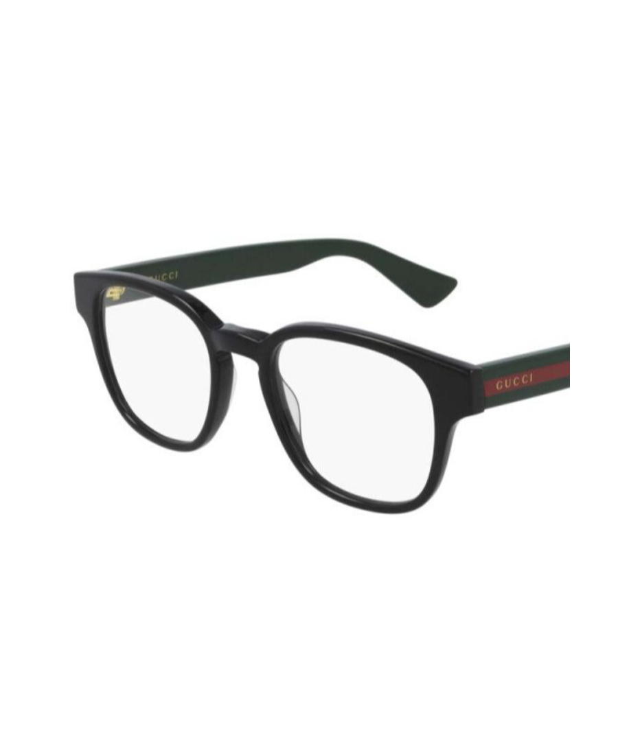 Gucci Square-frame Logo-detail Glasses In Black