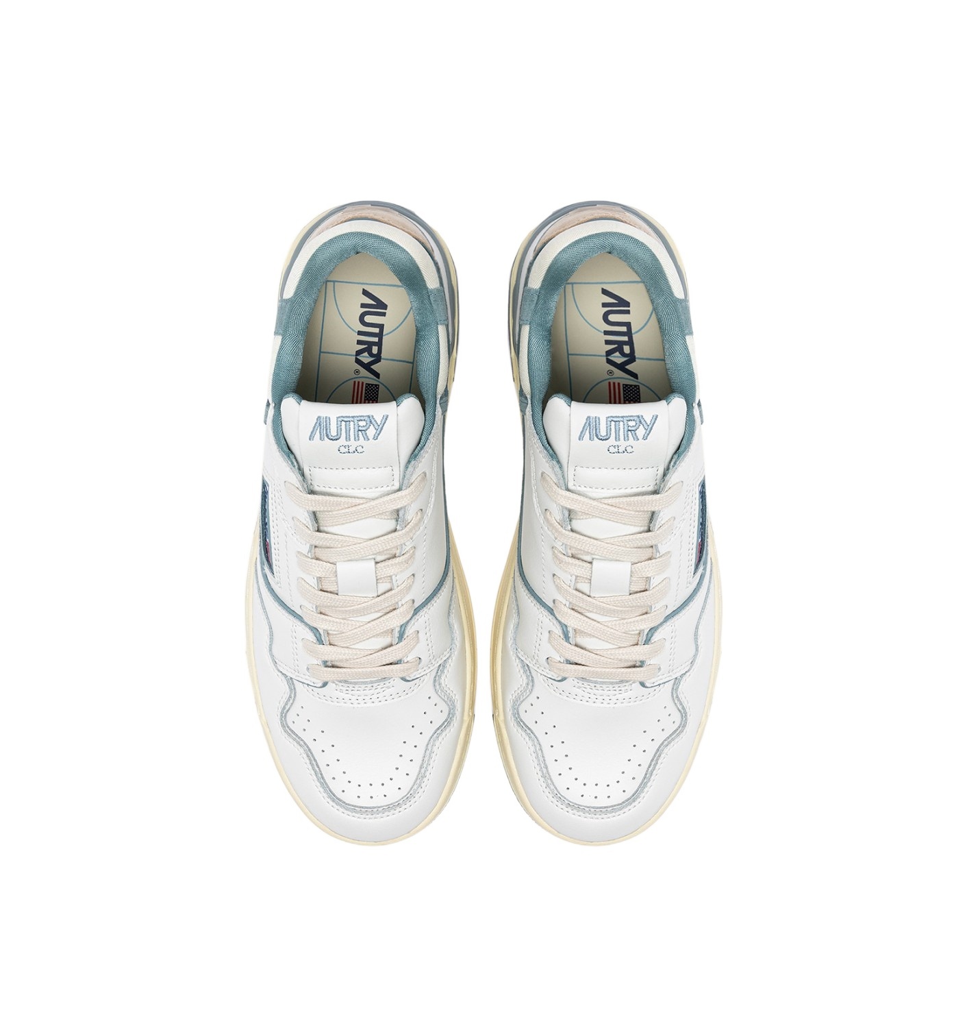 Shop Autry Clc Low Sneakers In White