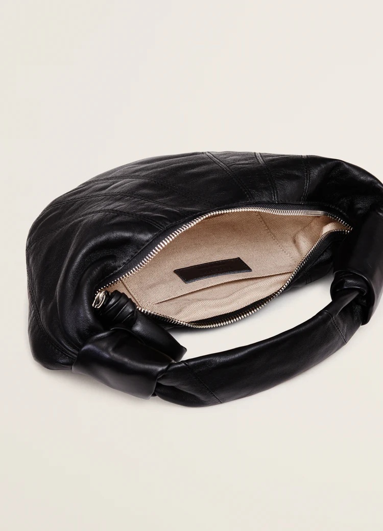 Lemaire Mini Fortune Croissant Tote Bag In Black