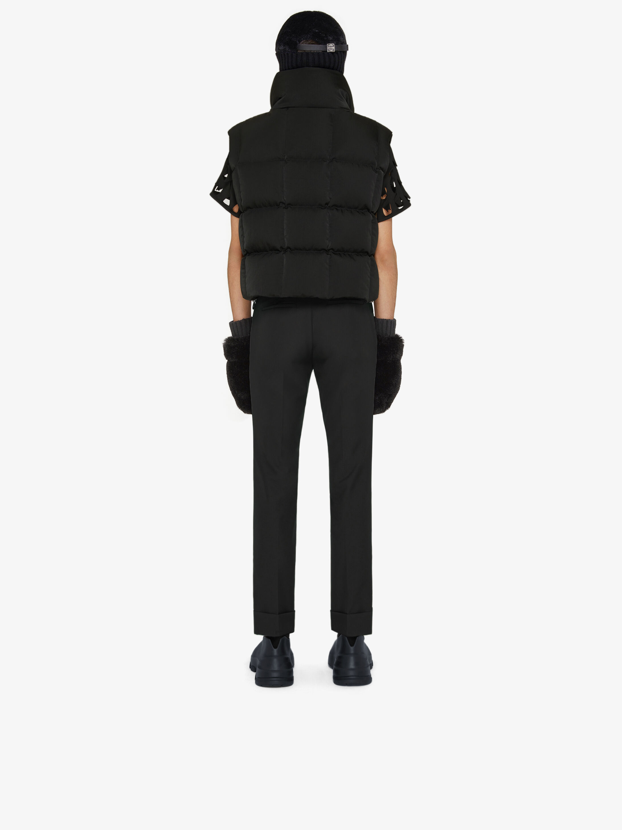 Givenchy Funnel-neck Padded Gilet In Black