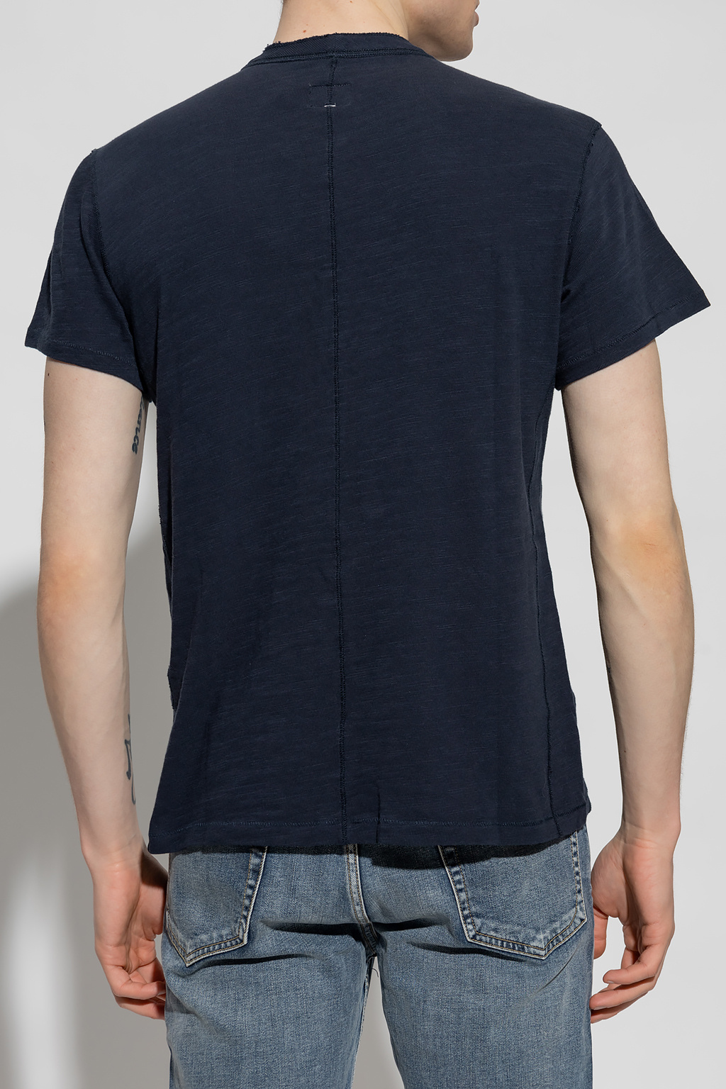 Rag & Bone Item O-neck Short-sleeved T-shirt In Black