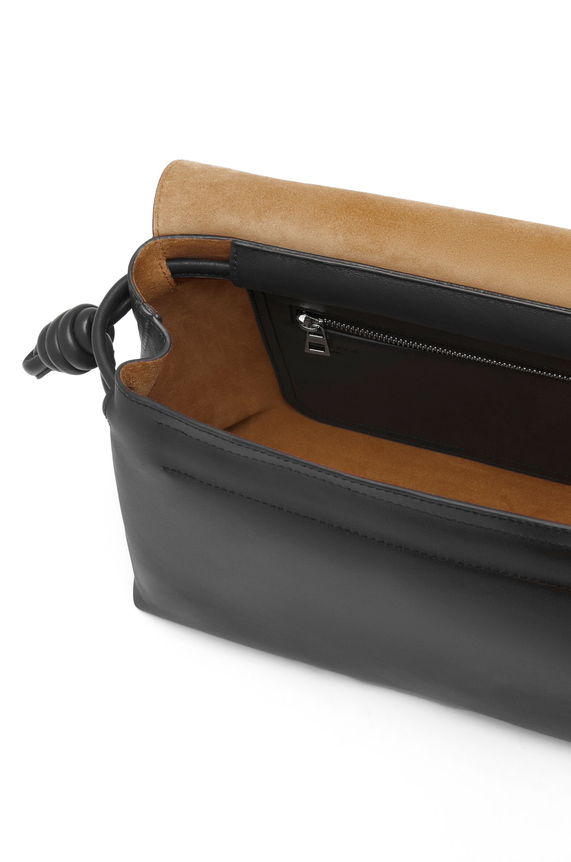 Loewe Flamenco Logo Printed Shoulder Bag In Black