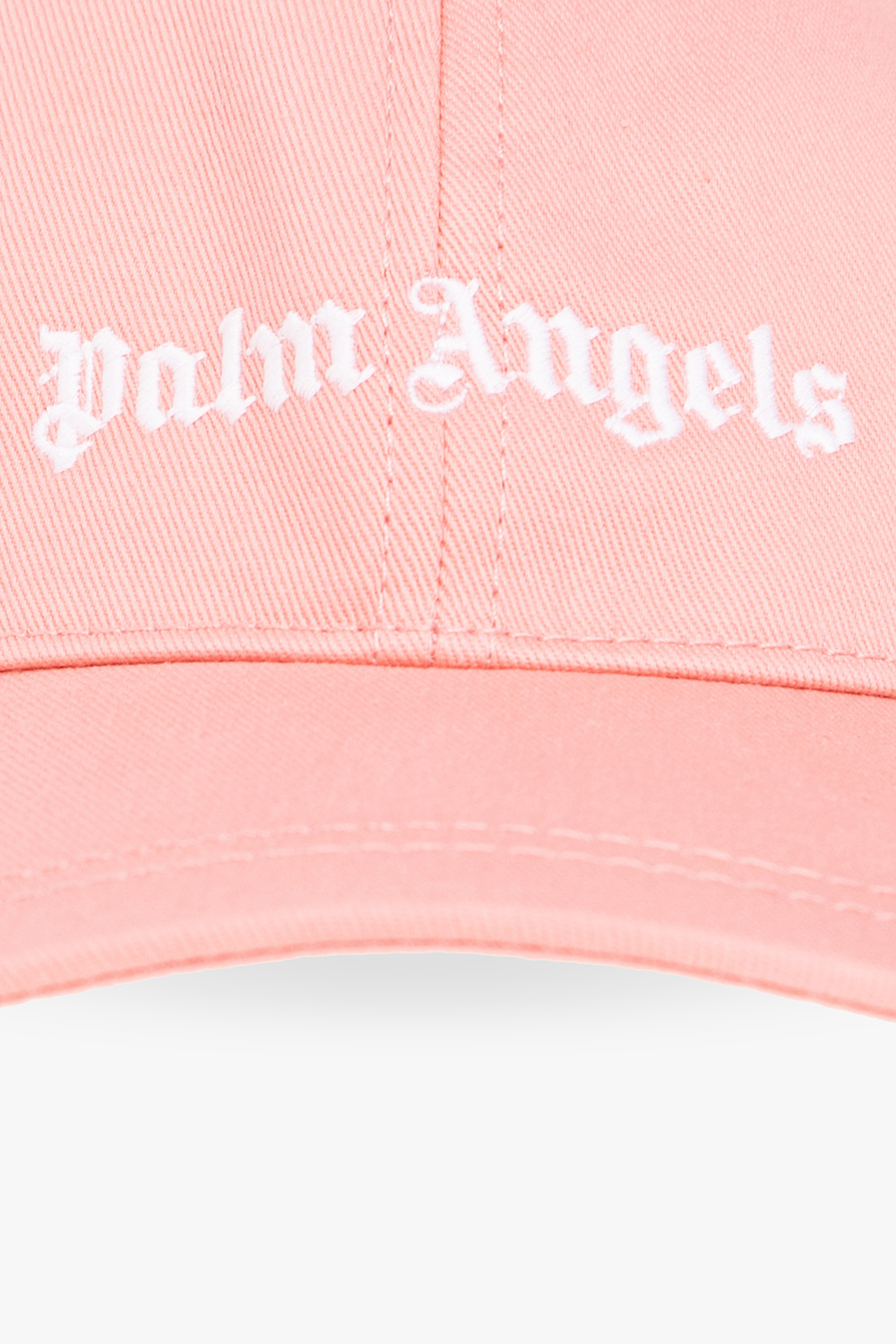 Palm Angels Logo-embroidered Cotton Cap In Pink
