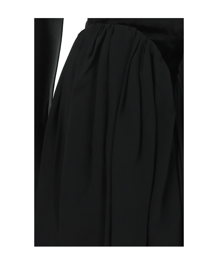 Rabanne Panelled Flare Dress In Black