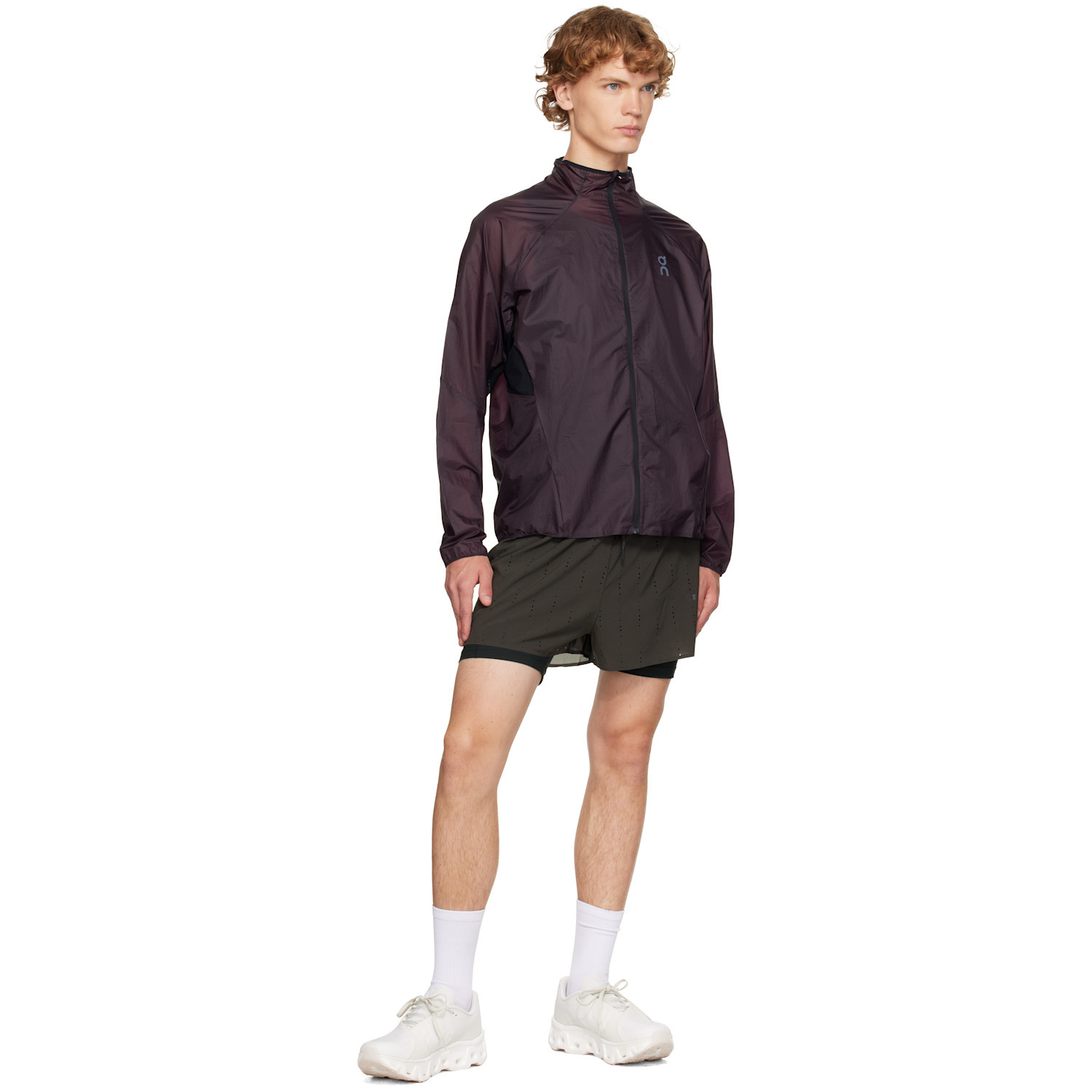On Purple Zero Running Jacket In Purple