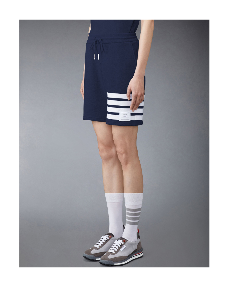 Thom Browne Four-bar Stripe Track Shorts In Multicolor