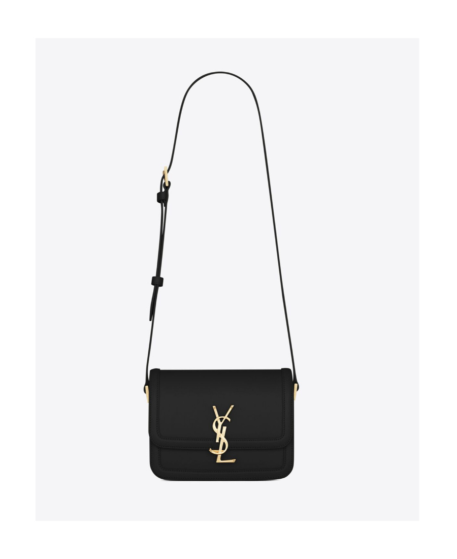 Saint Laurent Small Solferino Satchel Crossbody Bag In Black