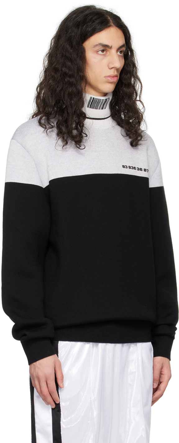 VTMNTS NUMBERED ROLL-NECK JUMPER 