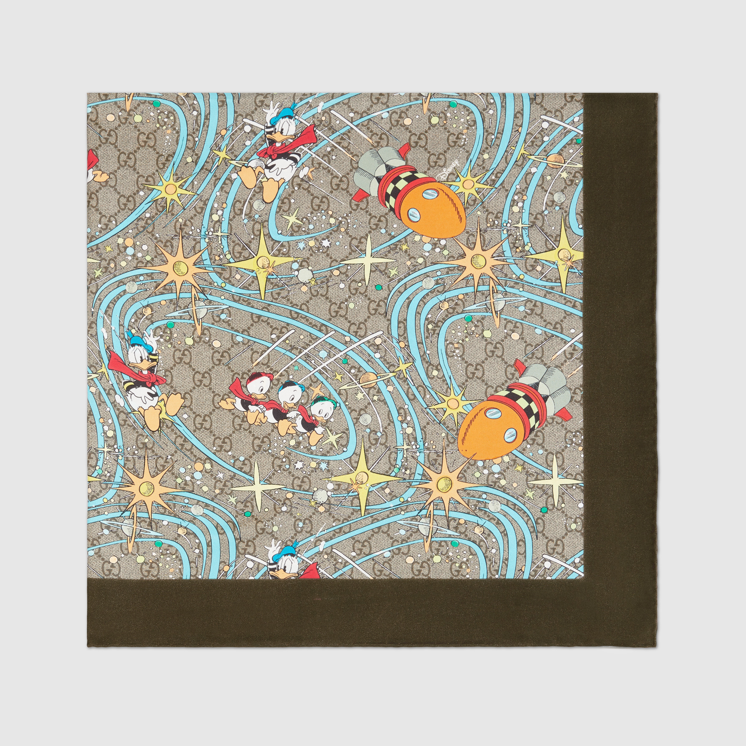 GUCCI X DISNEY DONALD DUCK-PRINT SCARF