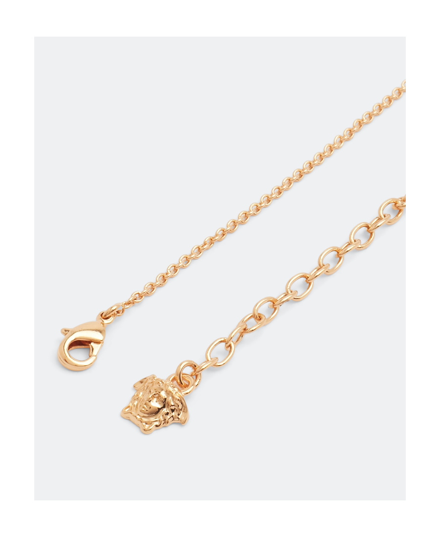 Versace Medusa Pendant Necklace In Yellow