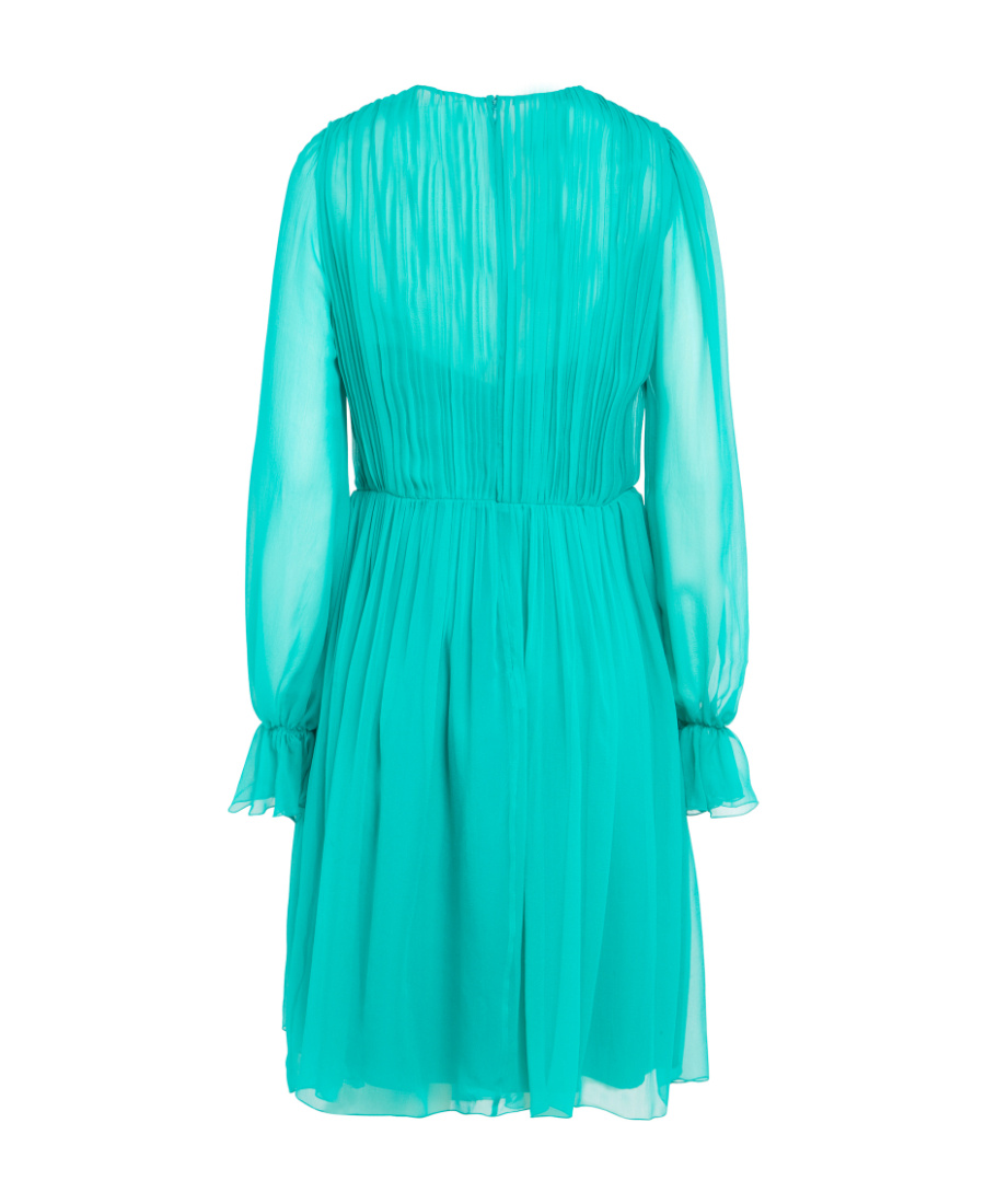 Alberta Ferretti Long Sleeved Dress In Green