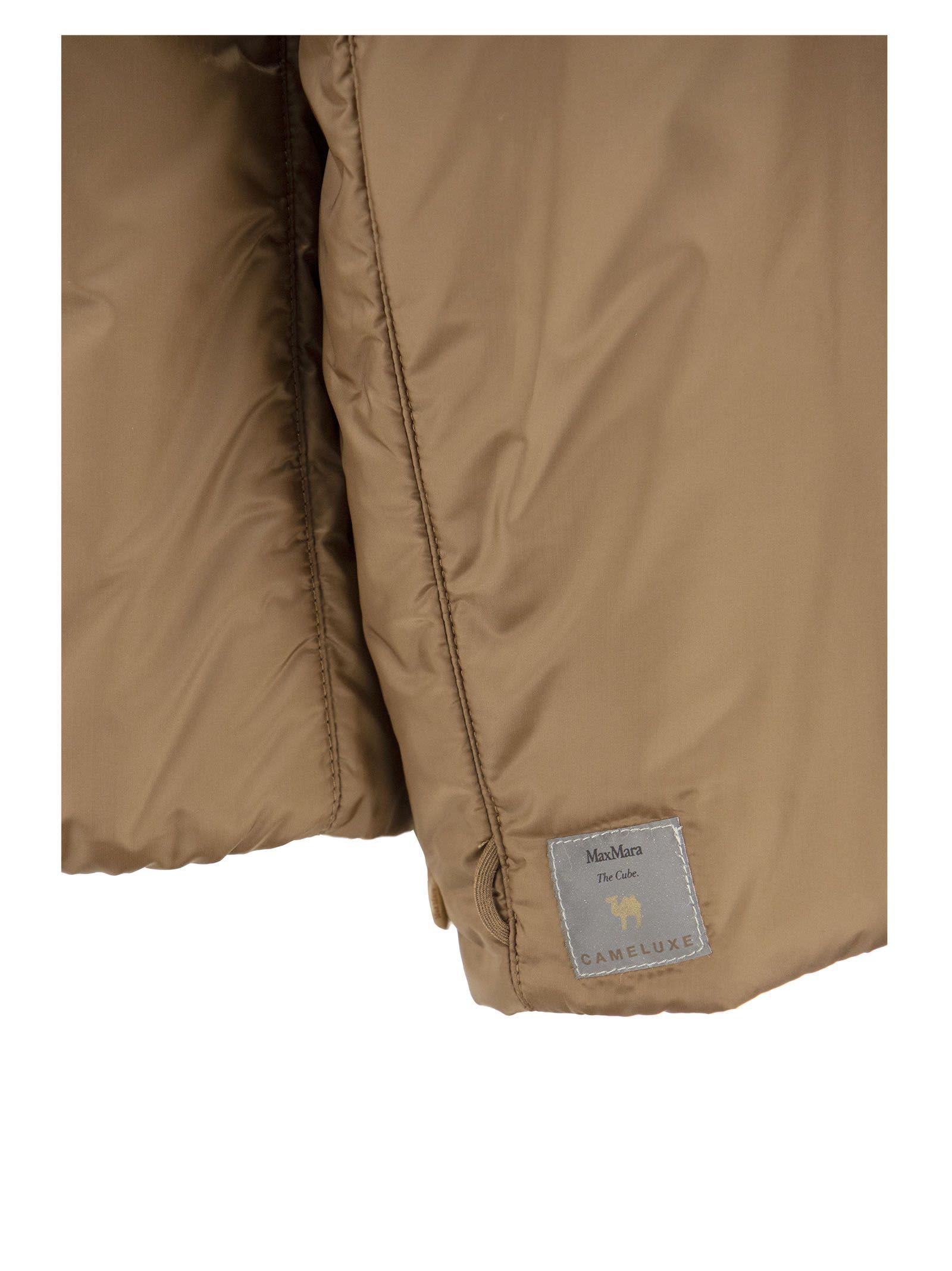 Max Mara Hooded Casual Jacket In Brown