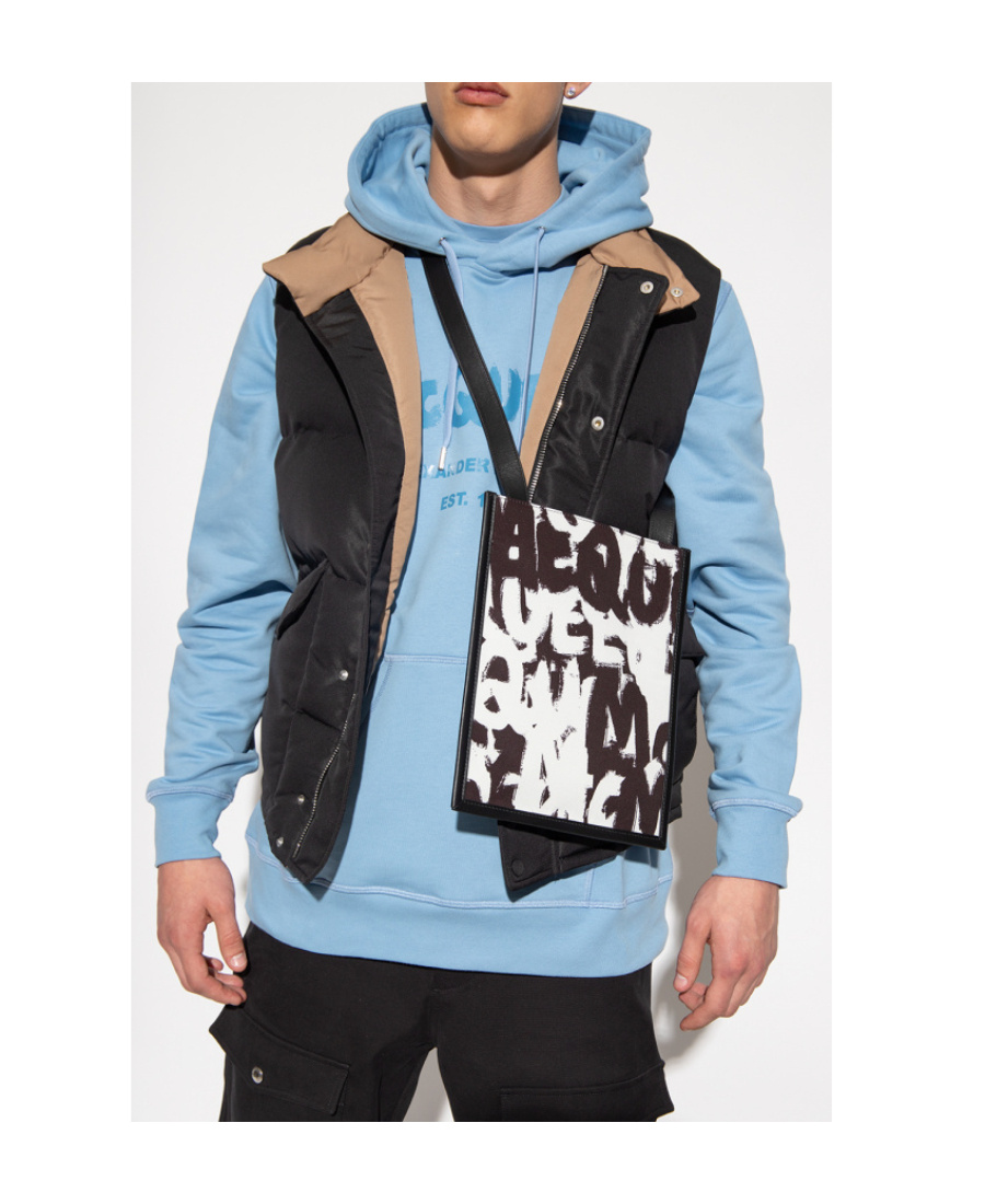 Alexander Mcqueen Graffiti-print Shoulder Bag