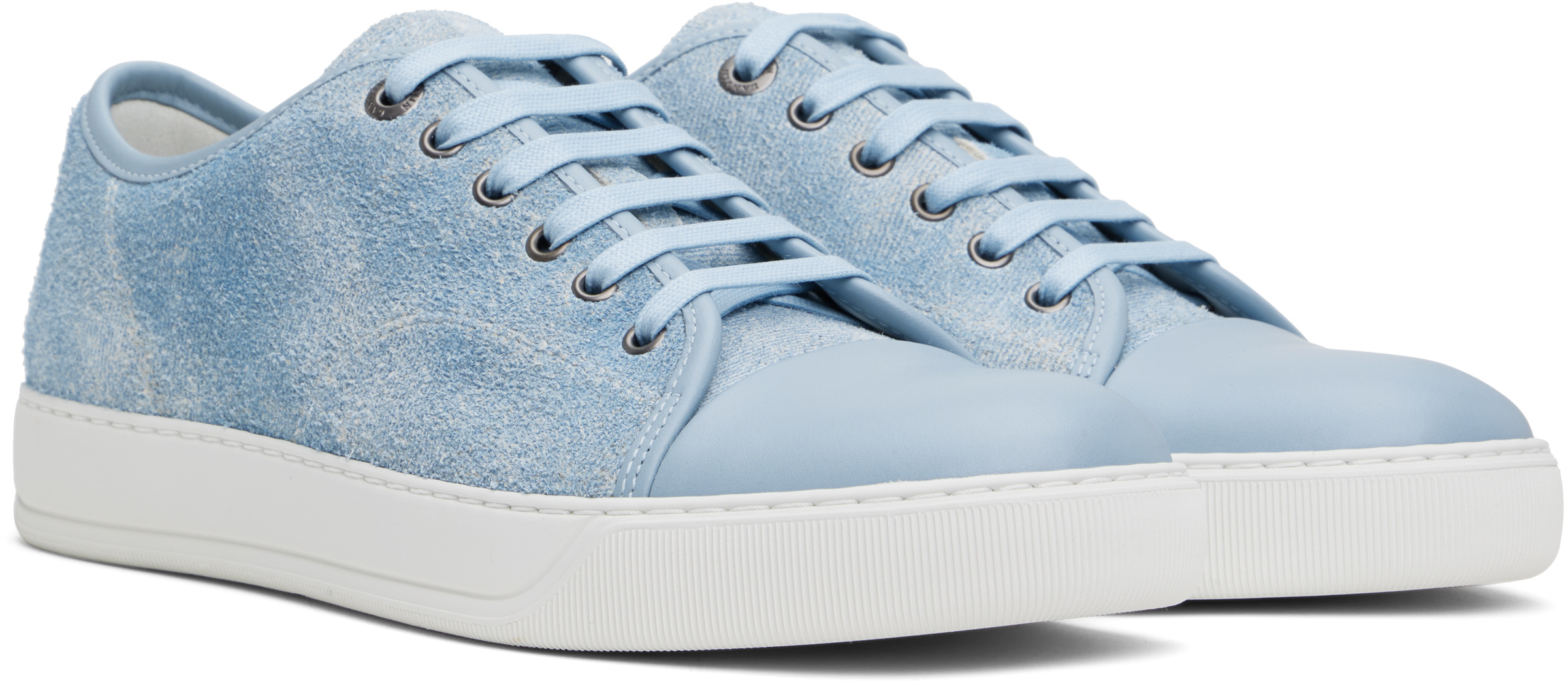 Lanvin Dbb1 Sneakers In Faded Denim For Men In Blue