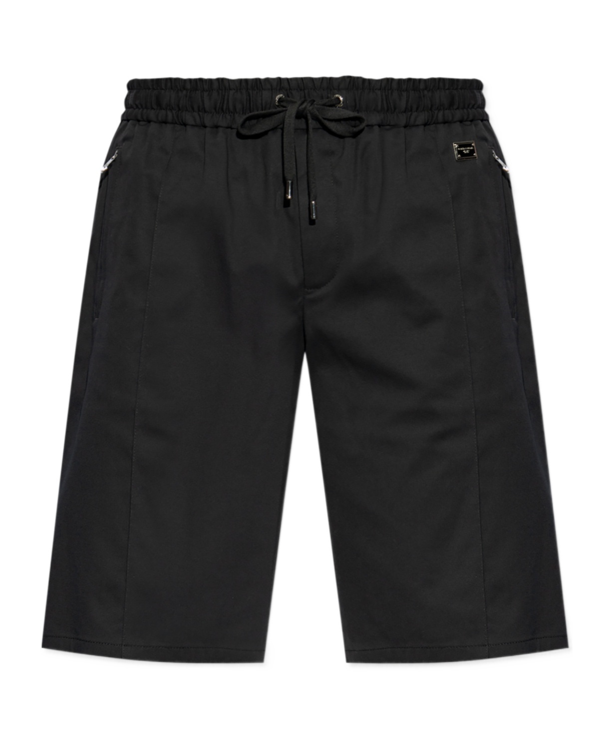 Dolce & Gabbana Elastic Waist Shorts In Black