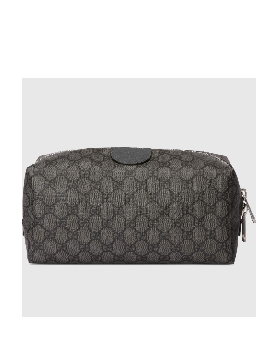 Gucci Medium Ophidia Interlocking Gg Pattern Washbag In Gray