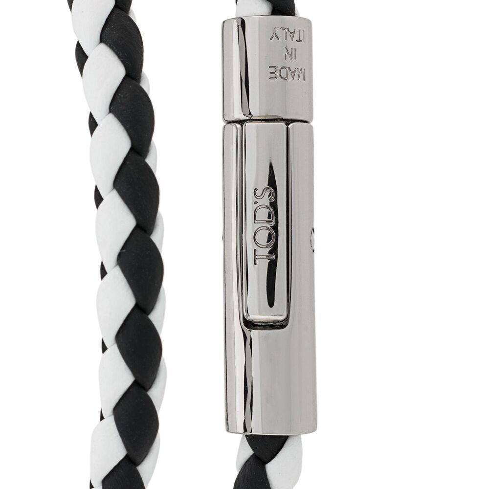 Tod's Men Mycolors 2-turn Leather Bracelet In White