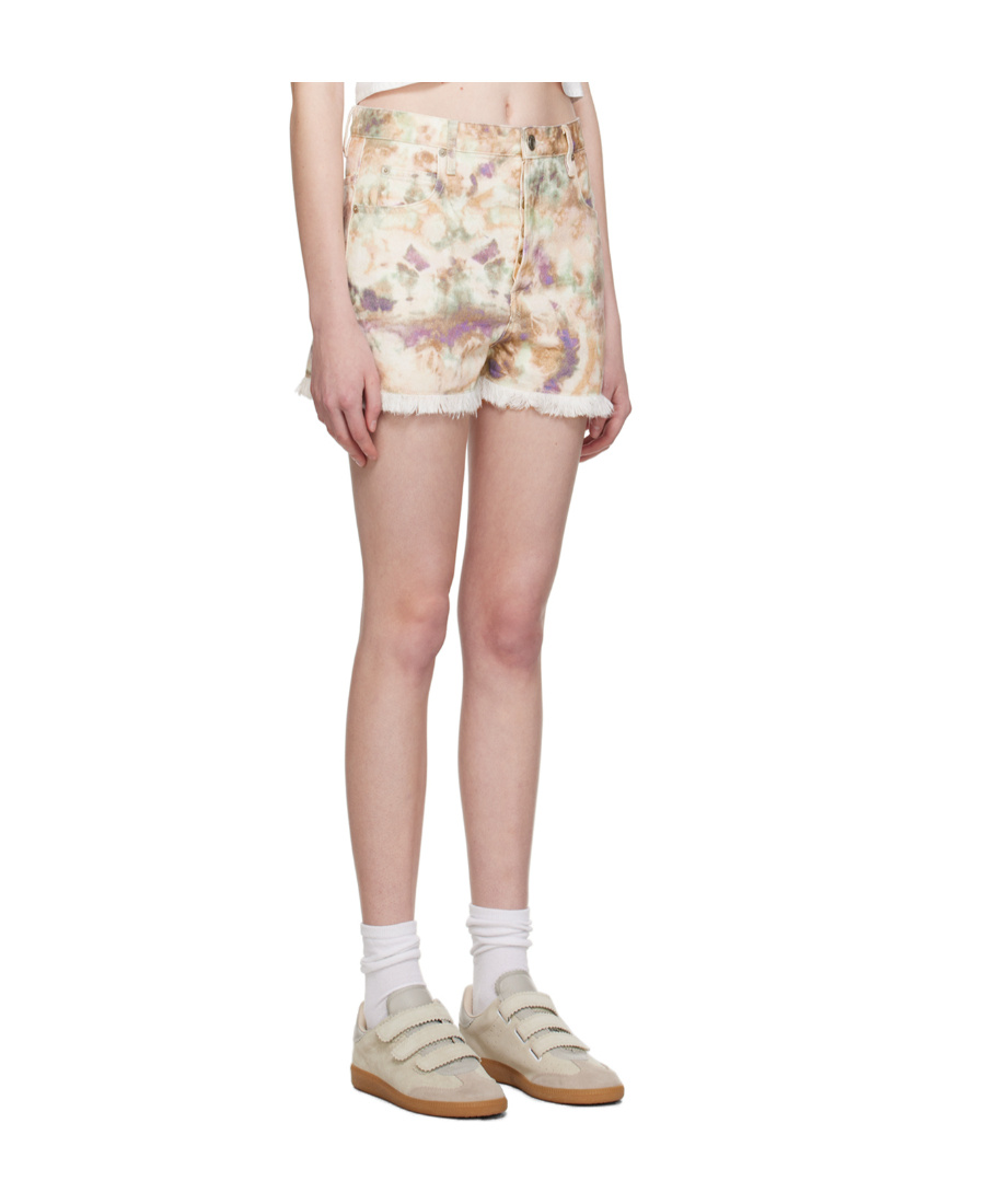 Isabel Marant Étoile Tie-dye-pattern Shorts In Nude