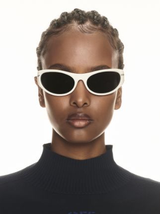 Off-white Napoli Round-frame Sunglasses In Black