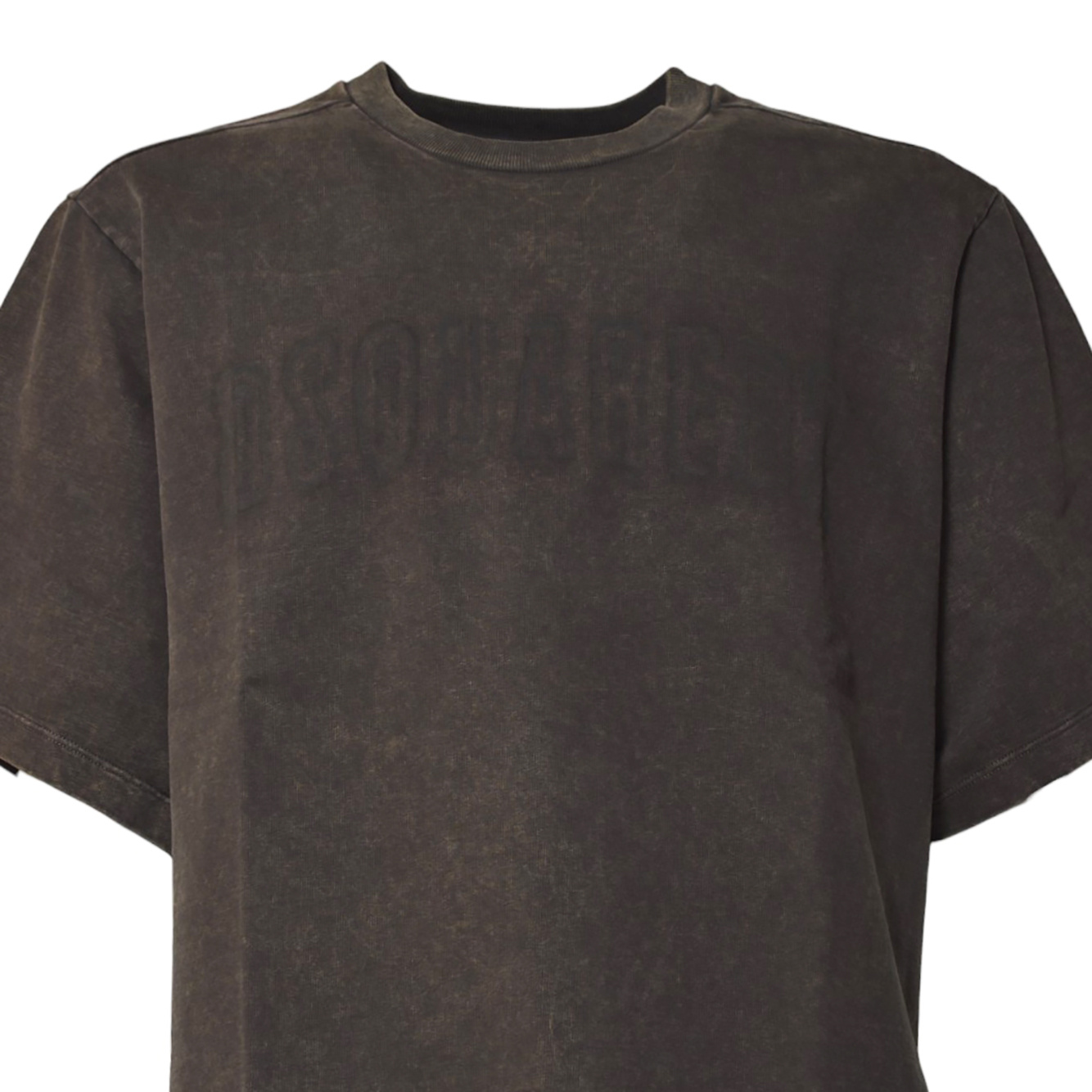 Dsquared2 Loose Ada Fit Raw Edge T-shirt In Black