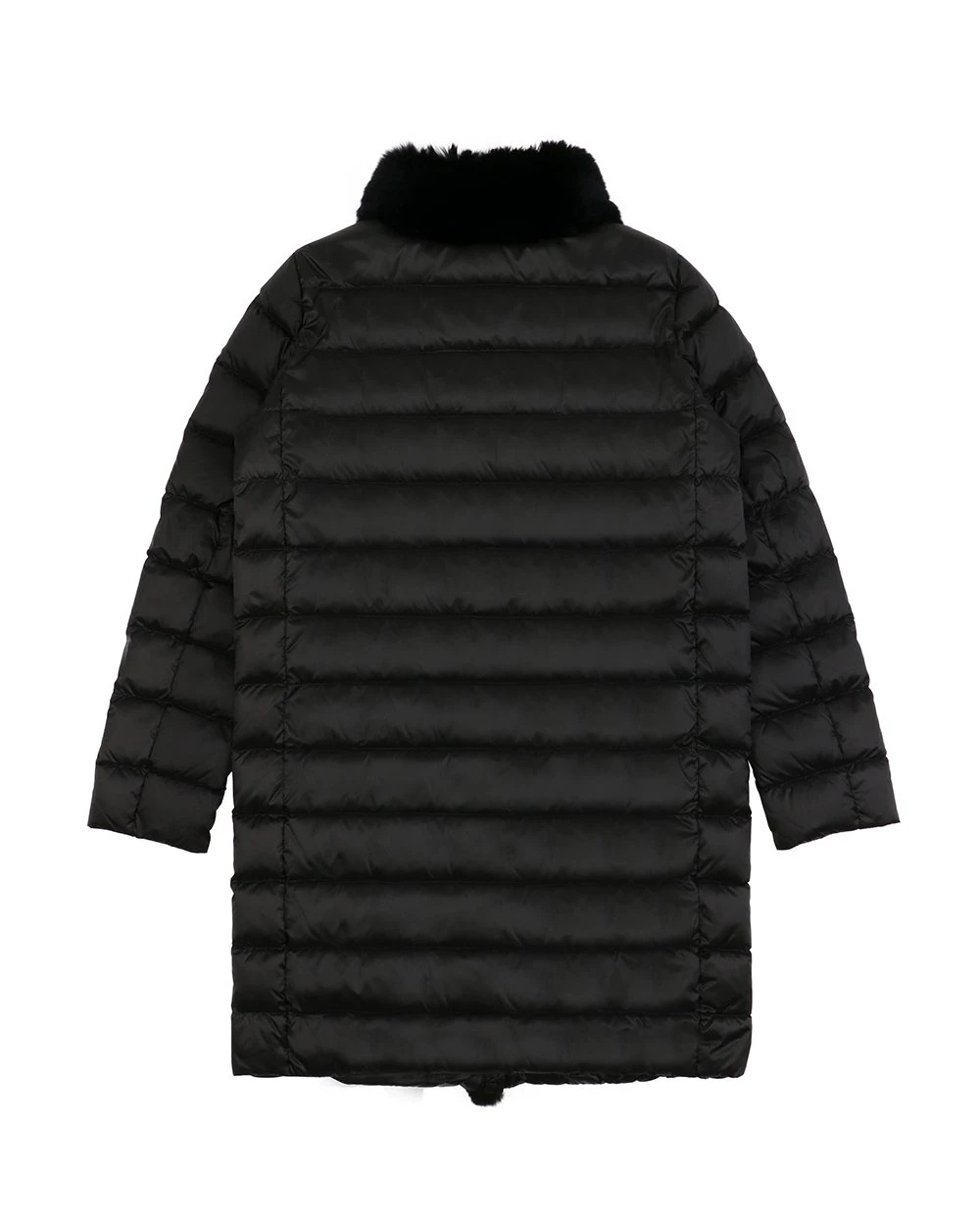 Weekend Max Mara Logo Quilted Down Jacket In Black