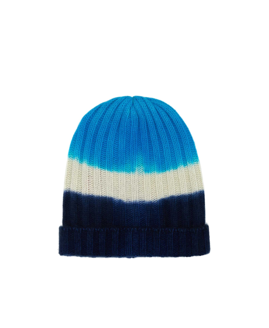 The Elder Statesman Chunky Ribbed-knit Cashmere Beanie In Blue