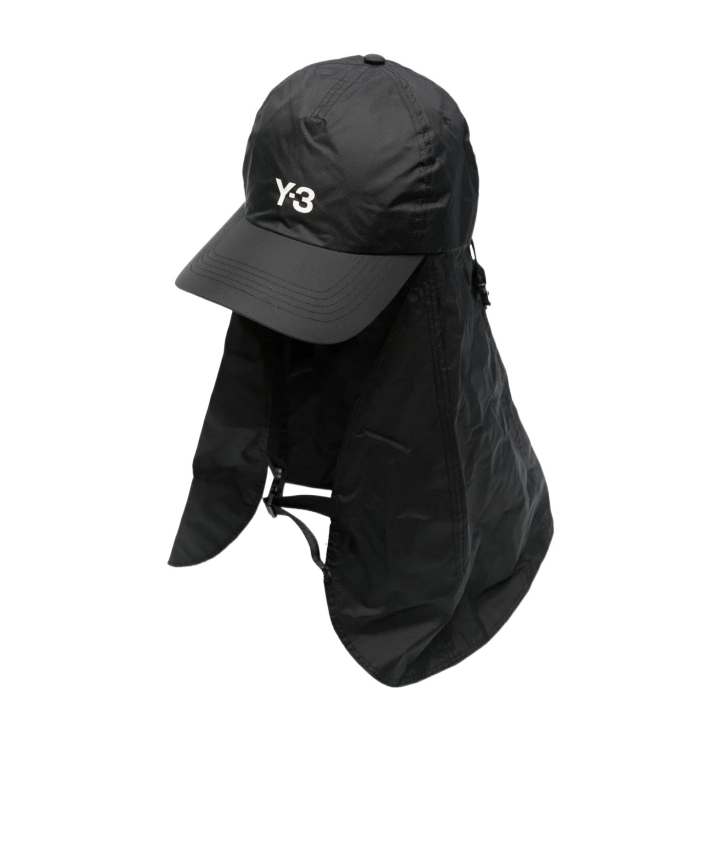 Y-3 LOGO-PRINT RIPSTOP CAP