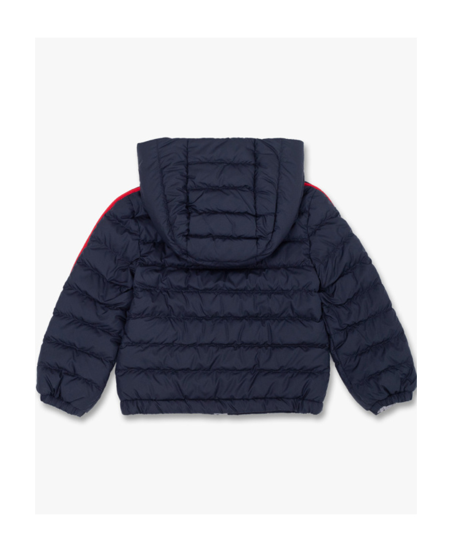 Moncler Baty Side-stripe Padded Jacket In Blue