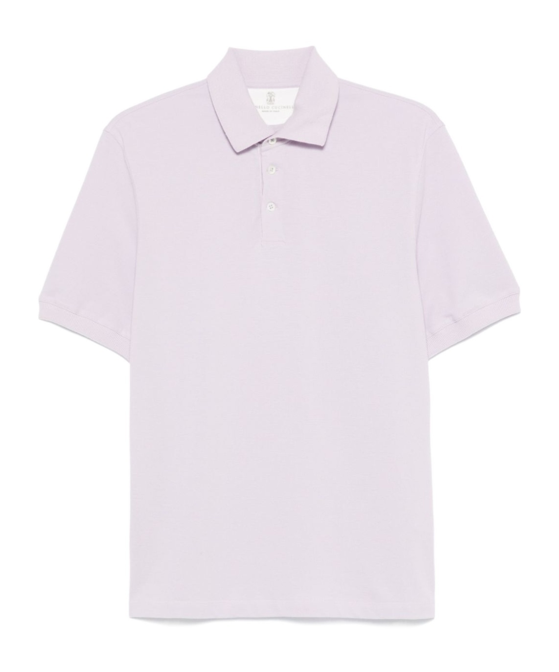 Brunello Cucinelli Cotton Logo Polo Shirt In Purple