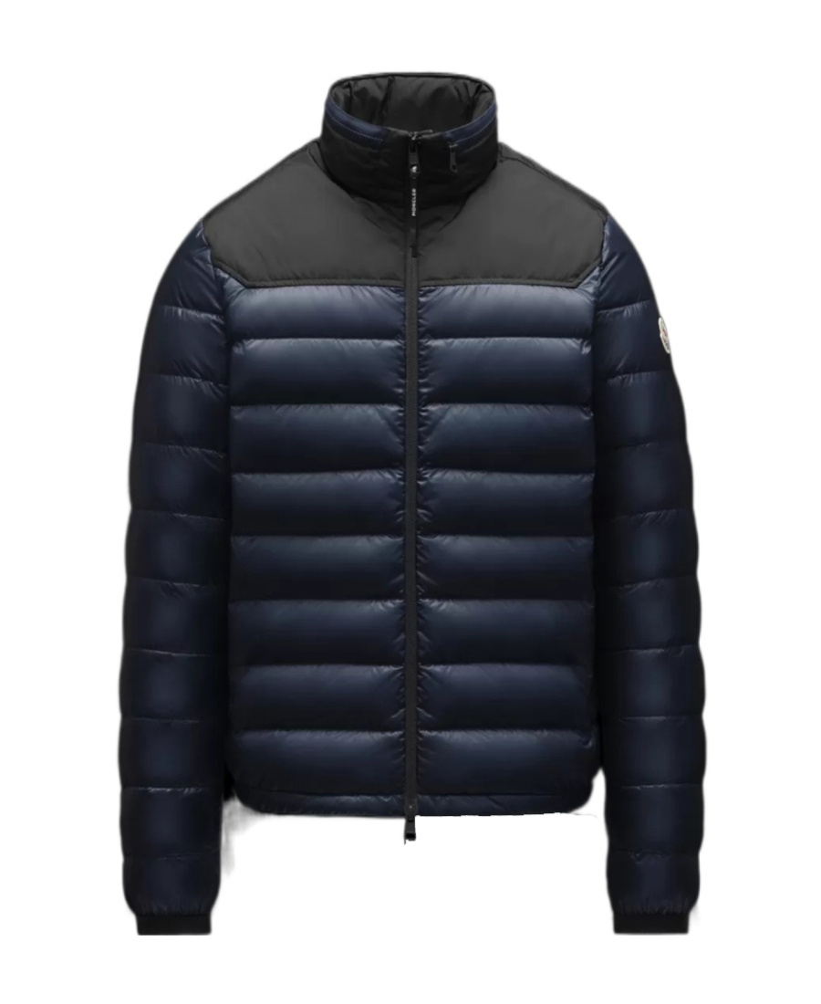 Moncler Silvere High-neck Puffer Jacket In Blue