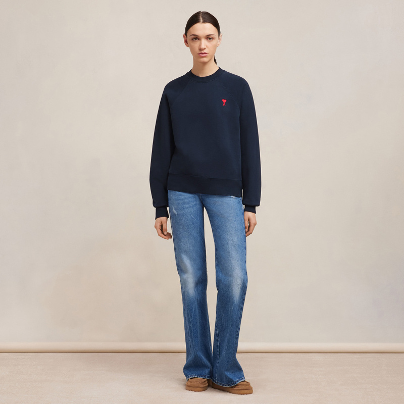 Ami Alexandre Mattiussi Ami Paris De Coeur Sweatshirt In Blue