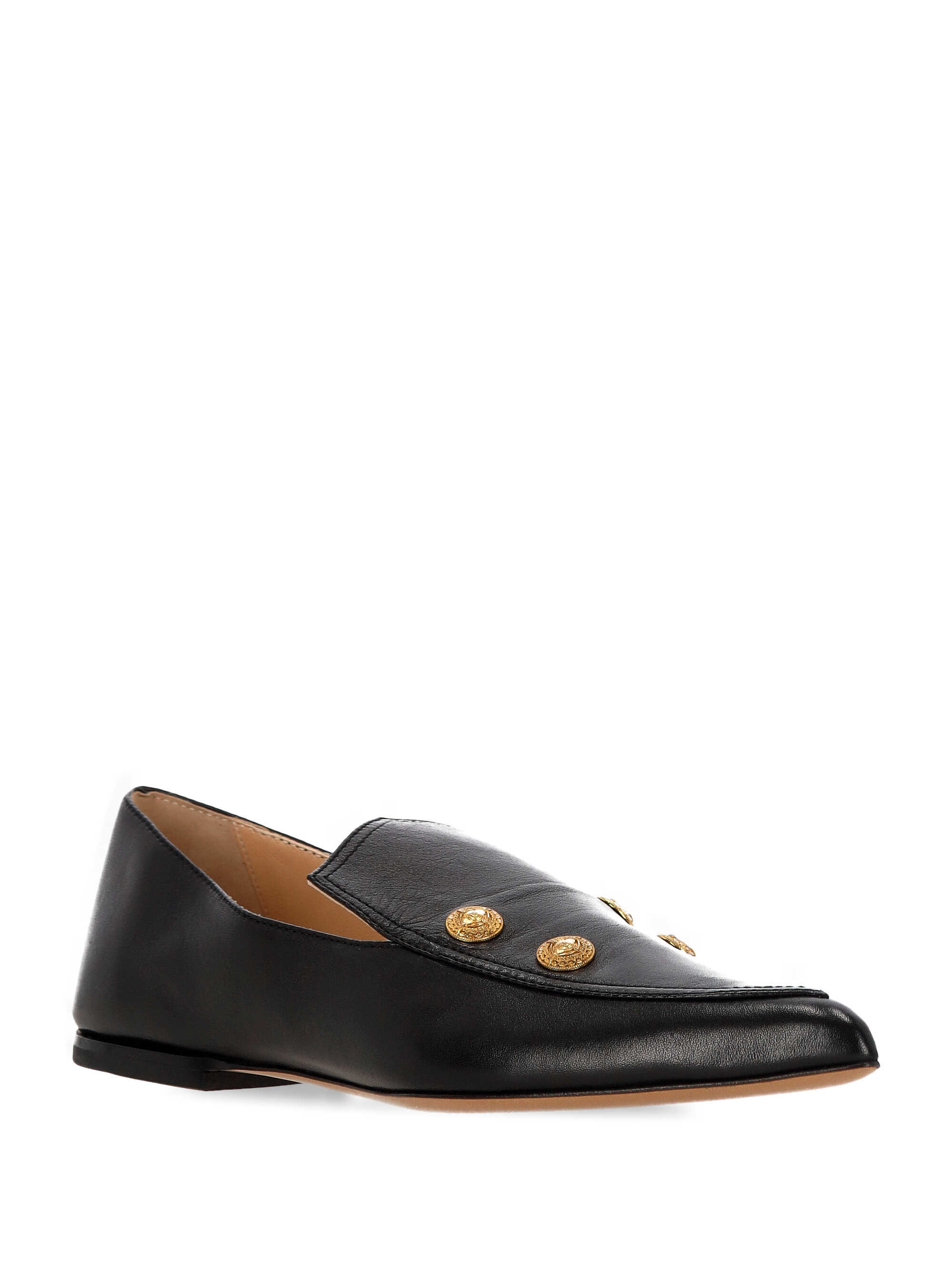 Chloé Agnes Pointed-toe Embellished Loafers In Black