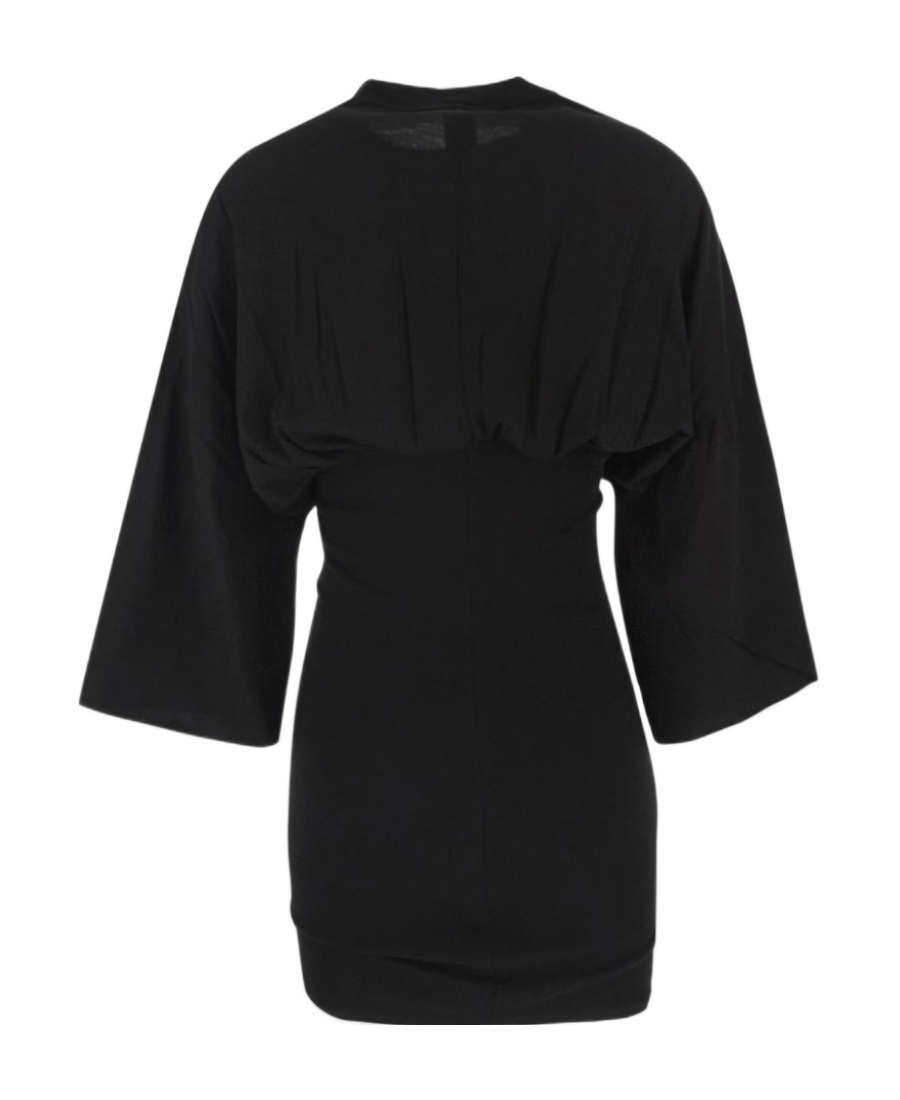 Rick Owens Drkshdw Tommy Cinched-waist Dress In Black