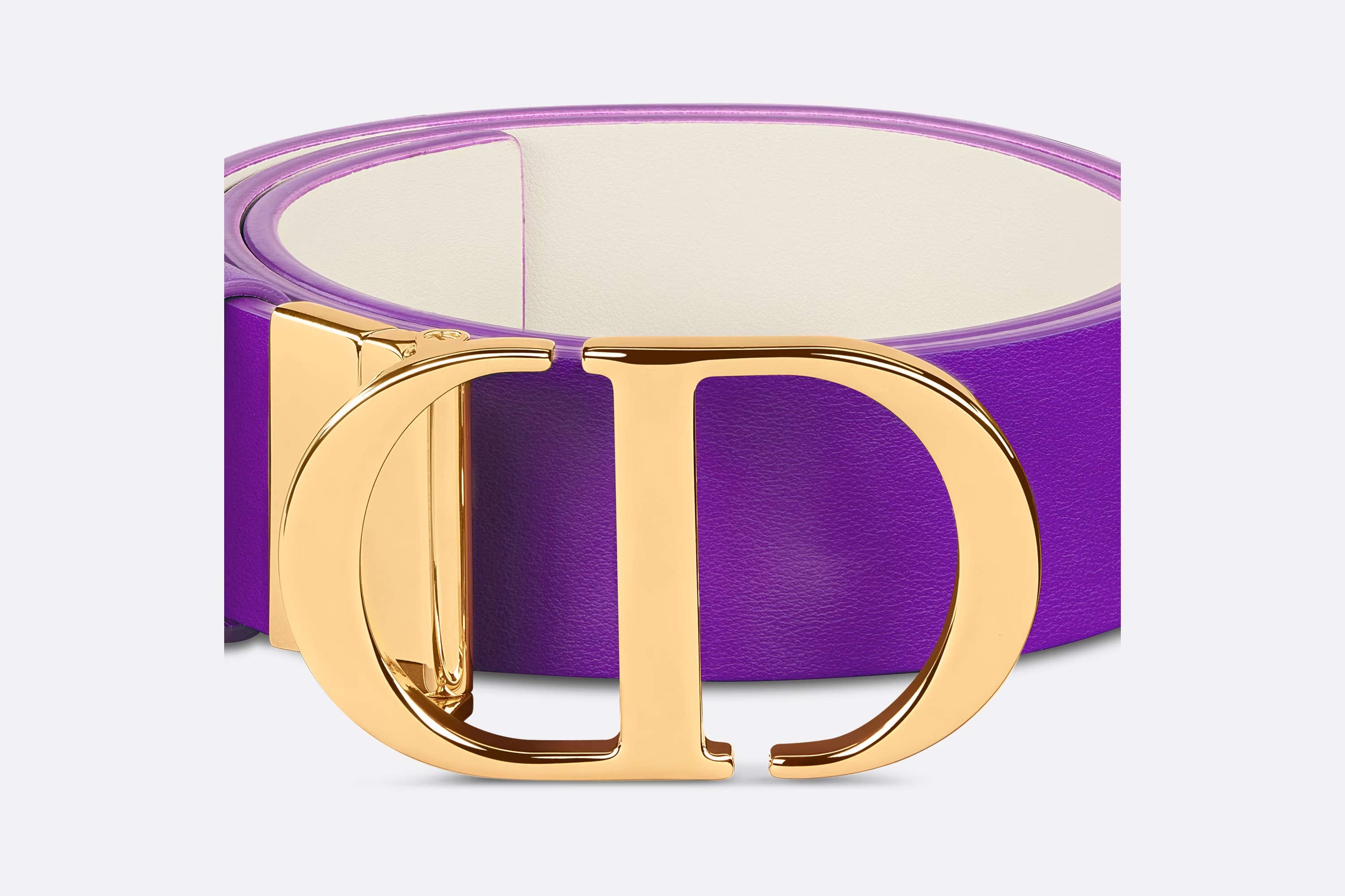 Dior 30 Montaigne Double-sided Belt In Purple
