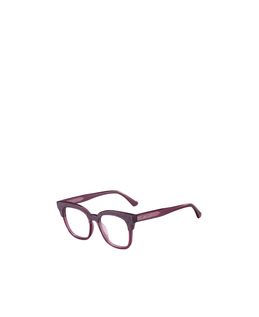 Jimmy Choo Eyewear Square Frame Glasses In Red