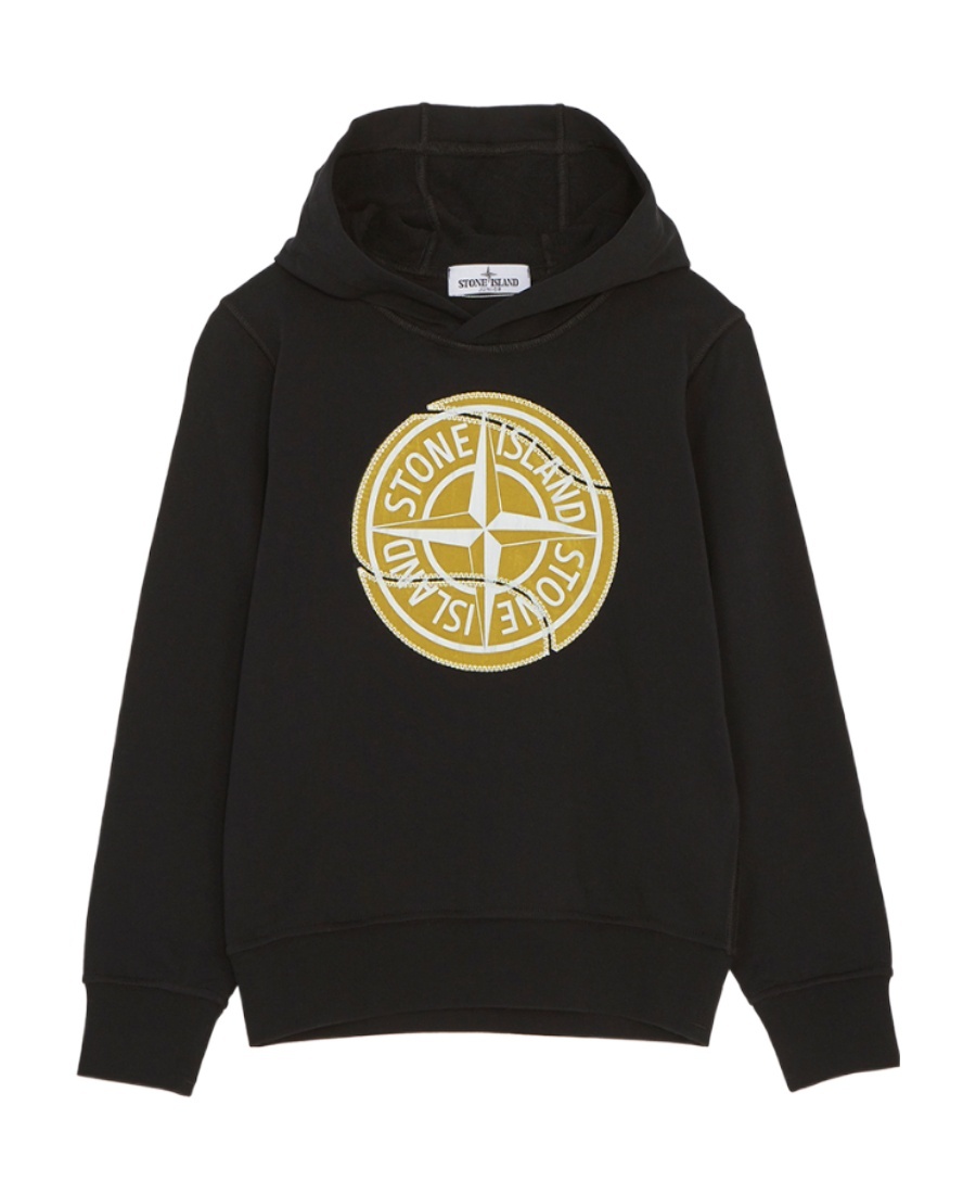 Stone Island Long-sleeved Sweater In Black
