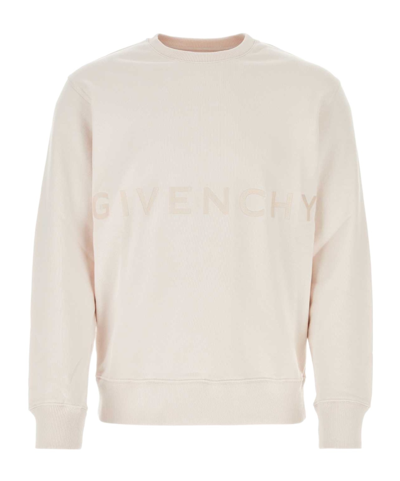 Givenchy Logo-embroidered Cotton Sweatshirt In Pink