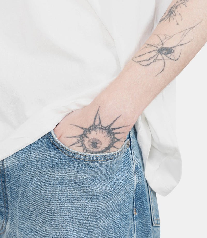 Sunflower Belt Loop Denim Trousers In Blue