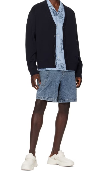 Wooyoungmi Faded Denim Shorts