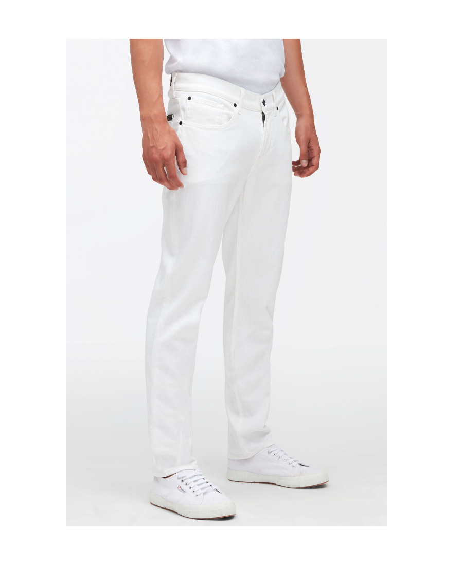 Shop 7 For All Mankind Skinny-cut Denim Jeans In White