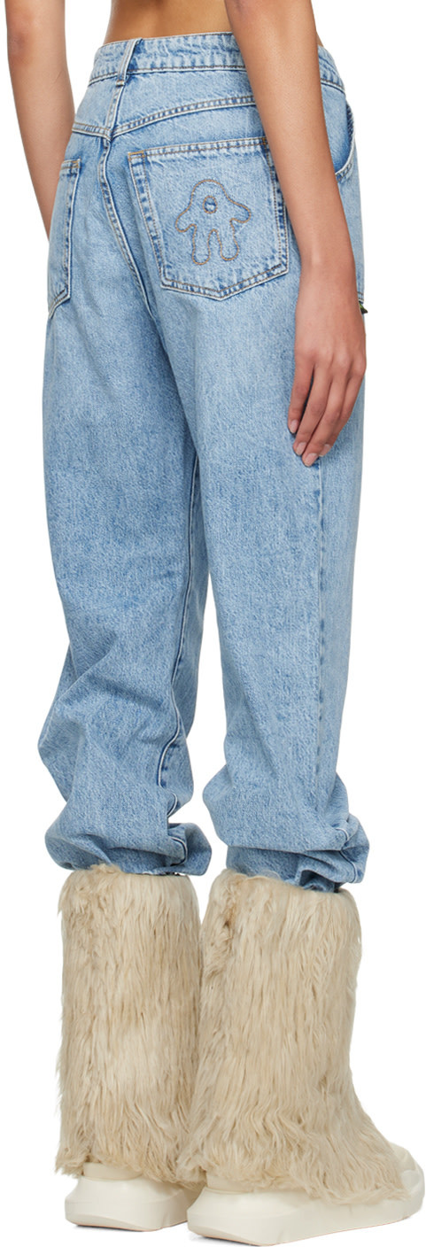 Avavav Blue Big Jeans In Blue