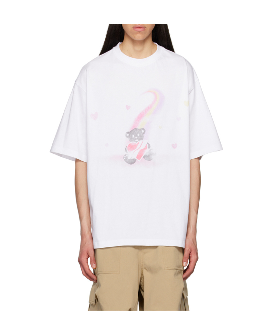 We11 Done Graphic-print Cotton T-shirt In White
