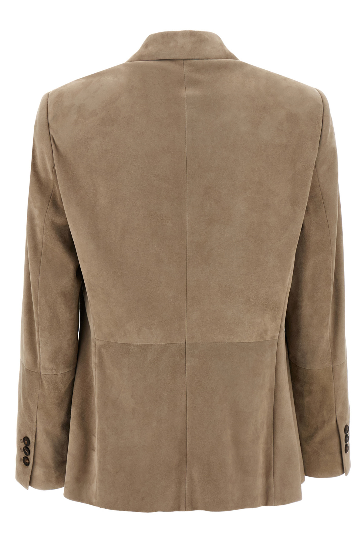 Brunello Cucinelli Single-breasted Blazer Button Notch In Brown