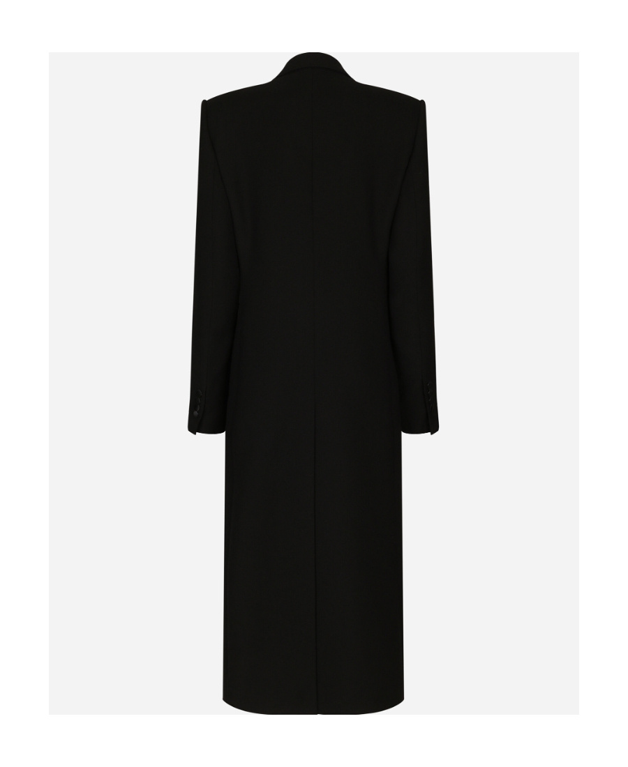 Dolce & Gabbana Single Button Coat In Black