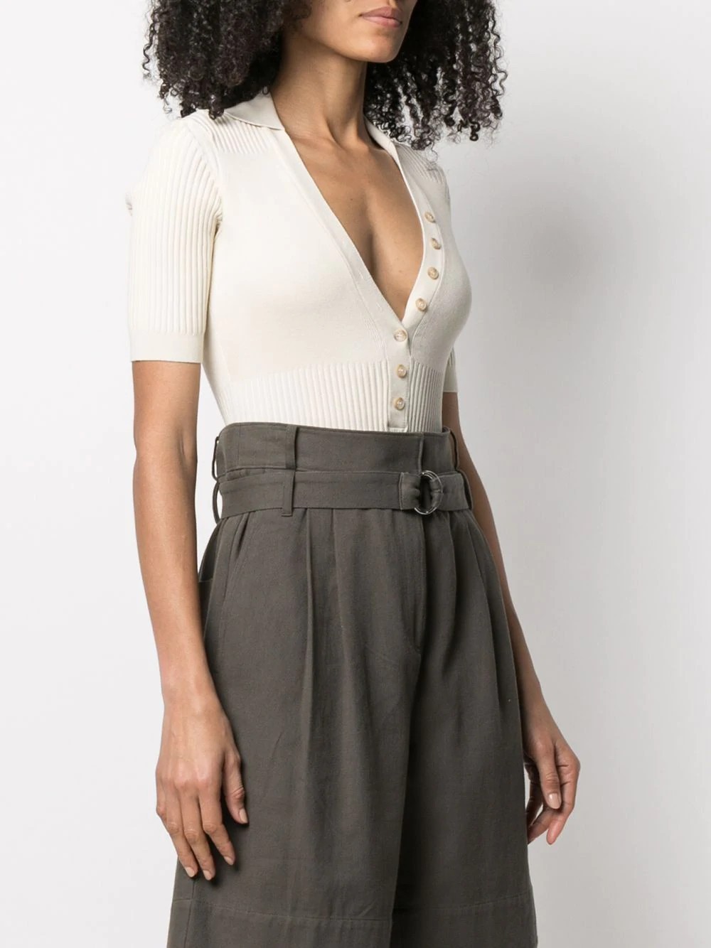 Jacquemus Lapel Jumpsuit In White